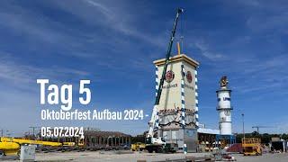 Oktoberfest 2024: Tag 5 Wiesnaufbau @ Theresienwiese 05.07.2024