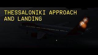 Thessaloniki full approach and landing - P3D: A320-214 FSLabs