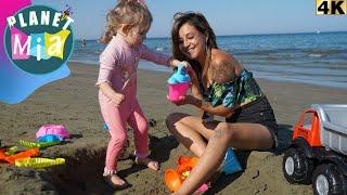 Best Beach Toys for Reviewed: Mia Builds an awesome Sand Castle!
