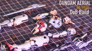 ASMR HG GUNDAM AERIAL | Out of Box Build | The Witch From Mercury | 4K