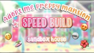 🩷 PREPPY MANSION SPEED BUILD!! (adopt me Roblox )