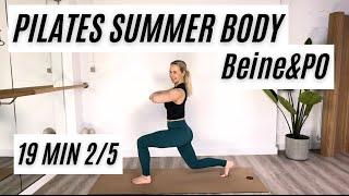 PILATES SUMMER BODY ️ BEINE & PO | 2/5 (20 Min) #pilates #workout