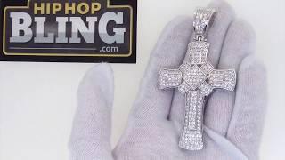 Bling Bling X Cross CZ Micro Pave Hip Hop Pendant