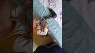 Cute Baby (inaya) tries to fix hair dryer #cutebaby #babyfunnyvideos #babyshorts #babygirl