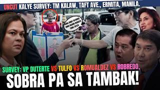 KALYE SURVEY SA KALAW MAYNILA | NILAMPASO NI VP SARA DUTERTE ANG TATLO SA KALYE SURVEY (UNCUT)