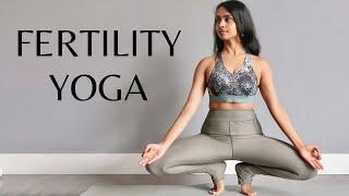Yoga For Fertility & Conceiving | Yoga To Get Pregnant | Gentle Practice + Affirmations