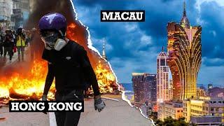 Why hasn't China's Macau had the same violence as Hong Kong?