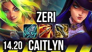 ZERI & Yuumi vs CAITLYN & Lux (ADC) | Dominating | EUNE Diamond | 14.20