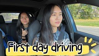 Janet and Kate's First Day of Driving!