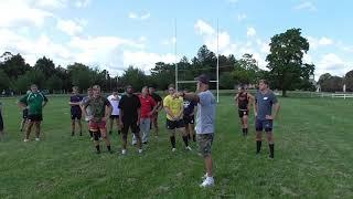 Rugby Blitz Defense Training Drill