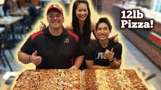 INSANE 12lb Pizza Challenge with Randy Santel!