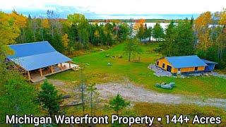 Michigan Waterfront Property For Sale | $450k | Michigan Lakefront Cabins | MI Cheap Land For Sale