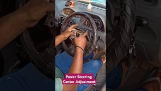 Power Steering Wheel Center Adjustment at Home #trending #automobile #viralvideo #viralvideo #shorts
