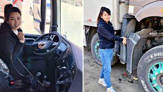 Quanmei, the beautiful lady truck driver, and the cold winter