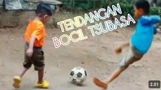 GILAAAAAA Tendangan Bocil TSubasa #bola #bermainbola