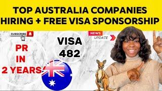 LIST OF TOP COMPANIES RECRUITING + FREE VISA SPONSORSHIP & RELOCATION IN AUSTRALIA 