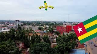 DISCOVERY TOGO. WILL YOU COME TO LOME ON HOLIDAY? AERIAL VIEW OF LOMÉ FROM DJIDJOLÉ NEIGHBOURHOOD