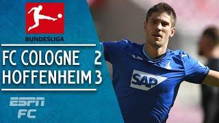 Andrej Kramaric hits a hat trick in Hoffenheim’s win over FC Cologne | ESPN FC Bundesliga Highlights