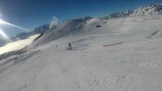 Alpe D'Huez- A green, Les Jeux, from 2100m is one of the main greens that run into the village