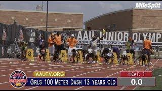 Tamari Davis Wins AAU Junior Olympic 100m