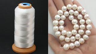 How To Make Beautiful Pearl Bracelet At Home / DIY / Friendship Bracelets / Uppunutihome