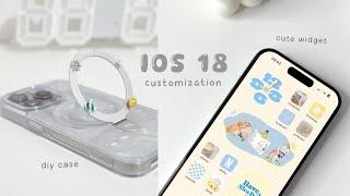 iOS 18 Aesthetic Customization ~ DIY case aesthetic