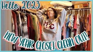 MASSIVE CLOSET CLEAN OUT // Start 2023 FRESH with a closet overhaul  // DECLUTTERING & REORGANIZING