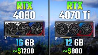 RTX 4080 vs RTX 4070 Ti | Test in 7 Games