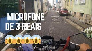 MOTOVLOG COM MICROFONE DE 3 REAIS  BELÉM (PARÁ)