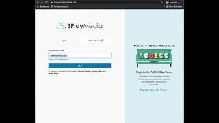 How to login to 3Play Media using HarvardKey