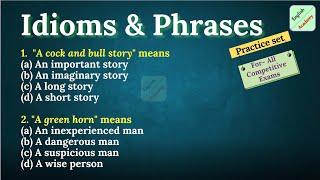 Idioms and Phrases 10- ,for all competitive exams English academy by Deepak KR#SSC #MTS #competitive