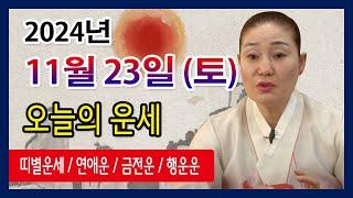 오늘의 운세 2024년 11월 23일 토요일 오늘의운세  띠별운세 운세·사주·신점·실제점사·안산 용한무당·유명한점집