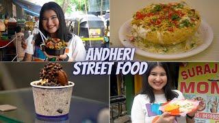 ANDHERI STREET FOOD | Momos, Chaat, Rolls, Charcoal Ice-cream & More