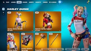 RETURNED Harley Quinn Bundle & Rebirth Harley Quinn Cosmetics FORTNITE ITEM SHOP!