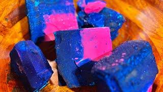 ASMR Blue & Pink Dyed Gym Chalk Crush | For Faith 