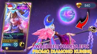 USER MAGE WAJIB BELI SKIN PHARSA EPIC DI EVENT PROMO DIAMOND KUNING‼️GAMEPLAY PHARSA - MLBB