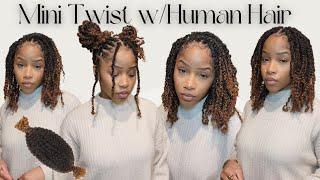 Mini Twist w/Human Spring Twist Hair ft.QVR | Easy Protective Style | SharronReneé