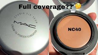 Trying out MAC Studio Fix Cream-to-Powder Foundation || Is It GOOD???
