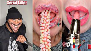 Mark Adams POV Lips Eating Storytime ASMR Best POVs Credit 2023 Part #34