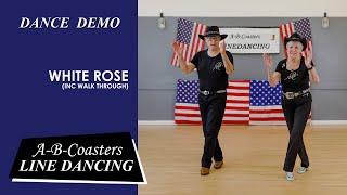 WHITE ROSE - Line Dance Demo & Walk Through