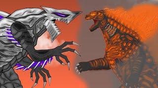 [Ep.02] Shark Thorn Godzilla VS Legendary Godzilla Burning Godzilla  [Godzilla cartoon ]