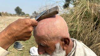 80 Years Old ASMR Fast Head Shave With Barber [ASMR SHAMS]