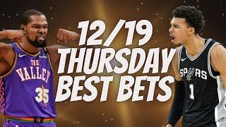 Best NBA Bets, Player Prop Picks, Parlays, Predictions FREE Thursday Today December 19th 12/19