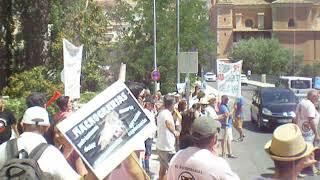 Concentración de Pueblos Vivos Cuenca frente a la Delegación de Agricultura Cuenca, 20 julio 2018