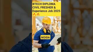 Noida Civil Engineering Job Openings | Civil Engineering Jobs For Freshers #shorts #viral #civiljobs