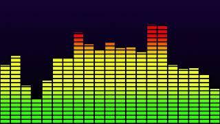 Simple Vintage Equalizer Music Bars Audio Meter Loop Visualizer Background 4K Free/ 60 min