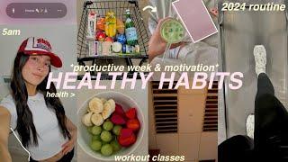 week of my HEALTHY HABITS  *2024 motivation* maintaining a healthy lifestyle | productive routine