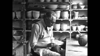 Master British Ceramicist Bernard Leach, in His Studio, 1952