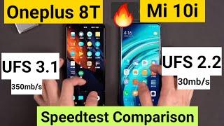 Mi 10i vs oneplus 8t speedtest comparison ufs 3.1 vs ufs 2.2