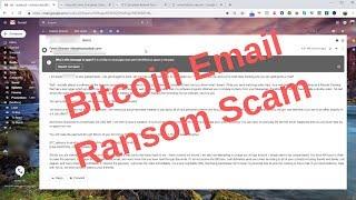 Bitcoin Email Blackmail Ransom Scam That You Should Be Aware Of  And Ignore